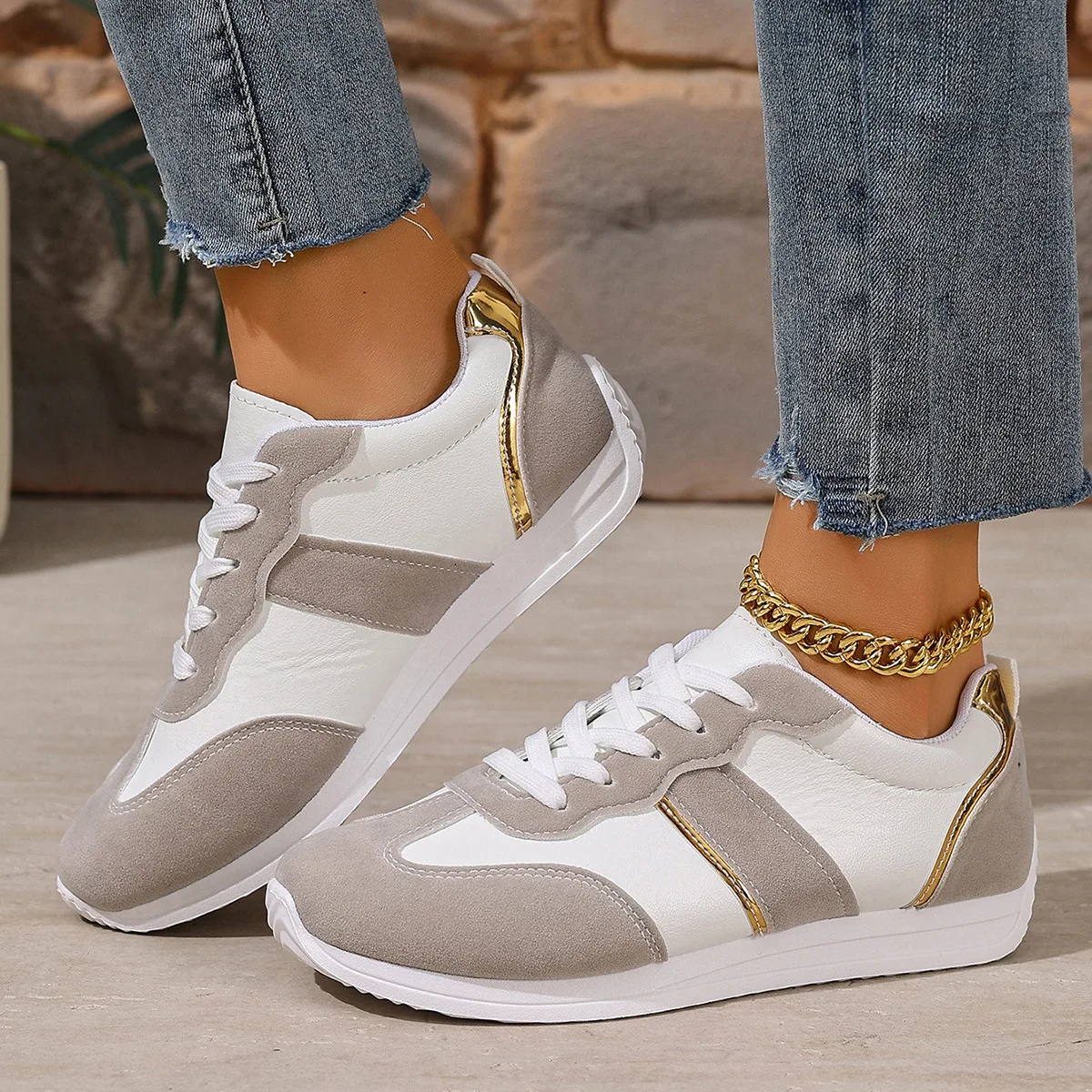 Running Shoes - Casual Low-Top Women's Running Shoes Flat