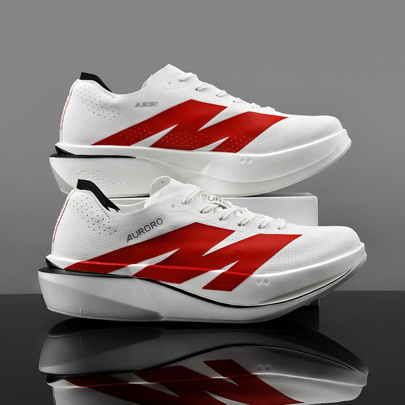 Running Shoes Men Carbon Board - Breathable Mesh Athletic Shoes ulasan dan harga